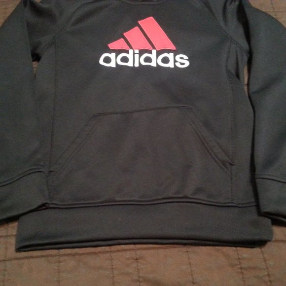 Adidas  Hoodie Sweater Sweatshirt Black(embroidered) Climawarm - Picture 4 of 9